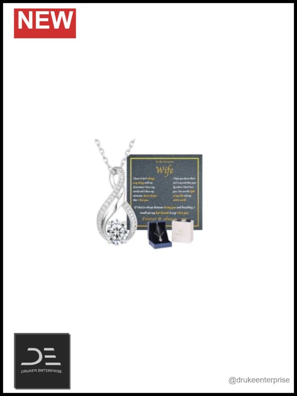 Moissanite Pendant Necklace S925 Sterling Silver Women's Jewelry Gift
